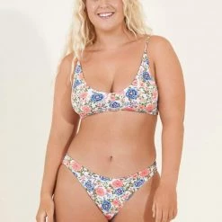 Maaji Grandmas Garden Blush Sporty Bralette Bikini Top