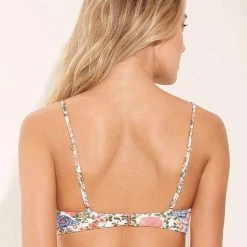 Maaji Grandmas Garden Blush Sporty Bralette Bikini Top