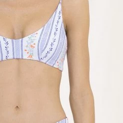 Maaji Antoniet Stripe Blush Sporty Bralette Bikini Top