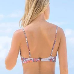 Maaji Le Fleur Blush Sporty Bralette Bikini Top Swim