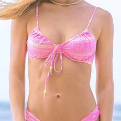 Swim Maaji Ornate Borders Jade Underwire Bikini Top