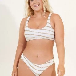 Swim Maaji Ocean Waves Guinea Sporty Bralette Bikini Top