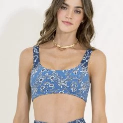 Maaji Victorian Wall Guinea Sporty Bralette Bikini Top Swim