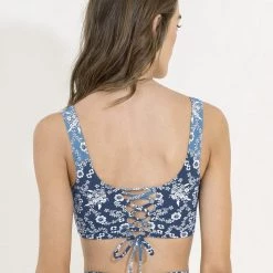 Maaji Victorian Wall Guinea Sporty Bralette Bikini Top Swim