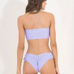 Maaji Gingham Voyage Ruffle Bikini Bottom