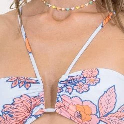 Maaji Le Fleur Ursule V Wire Bandeau Bikini Top Swim