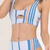 Swim Maaji Bengal Stripe Briget Sporty Bralette Bikini Top