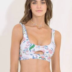 Swim Maaji Bengal Stripe Briget Sporty Bralette Bikini Top