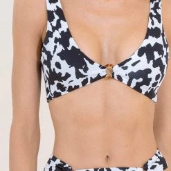 Maaji Spot Butterfly Talia Ring Front Bralette Bikini Top Swim