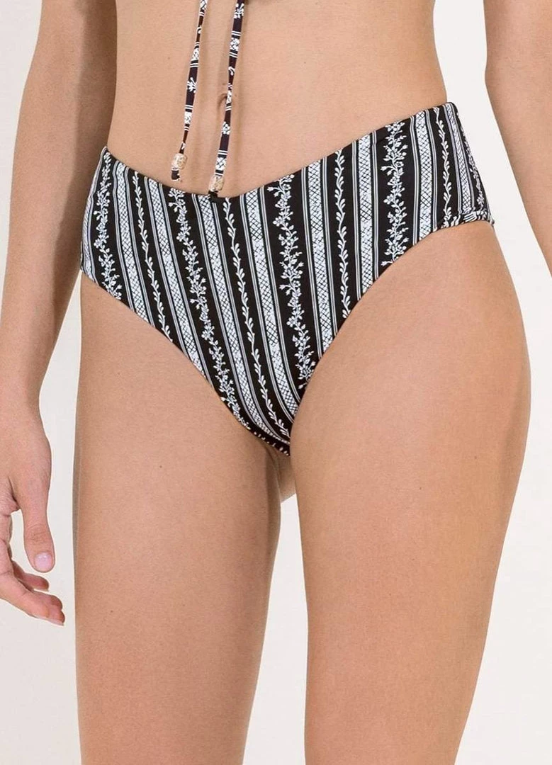 Maaji Victorian Lavish Mid Rise Bikini Bottom Swim