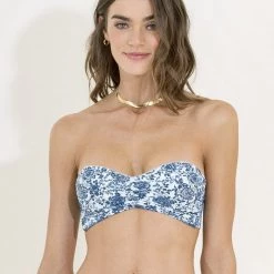 Maaji Cheerful Ditsy Ashley Strapless Bandeau Bikini Top Swim