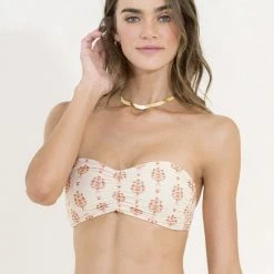Swim Maaji Bagh Stamp Ashley Strapless Bandeau Bikini Top