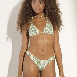 Maaji Snake Estelle Sliding Triangle Bikini Top New