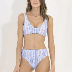 Swim Maaji Countryside Paranna Long Line Triangle Bikini Top