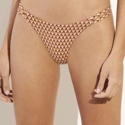 Maaji Kaleidoscope Vibes Micro Split Strap Bikini Bottom Swim