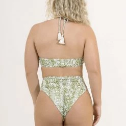 New Maaji Snake Manhattan Halter Bralette Bikini Top