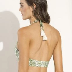 New Maaji Snake Manhattan Halter Bralette Bikini Top