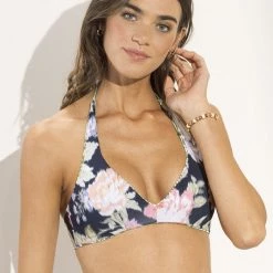 New Maaji Snake Manhattan Halter Bralette Bikini Top