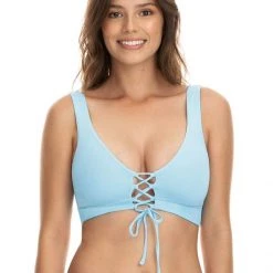 Swim Maaji Sky Blue Allure D Cup Triangle Bikini Top