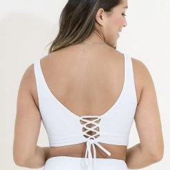 Maaji Simply White Allure D Cup Triangle Bikini Top Swim