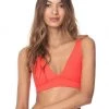Swim Maaji Desire Red Allure Long Line Triangle Bikini Top
