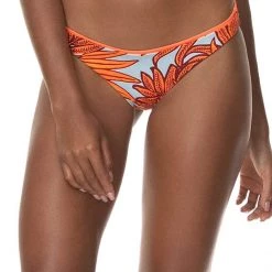 Maaji Papaya Orange Flirt Thin Side Bikini Bottom Swim