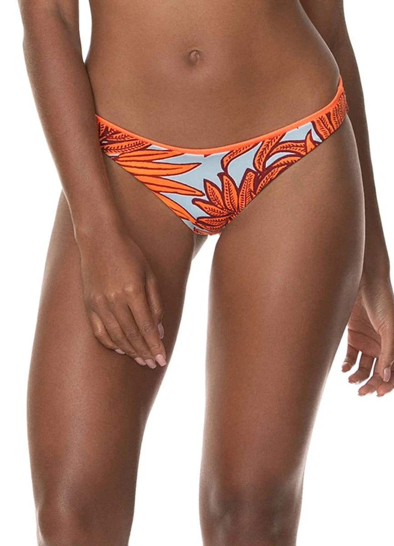 Maaji Papaya Orange Flirt Thin Side Bikini Bottom Swim