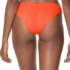 Maaji Papaya Orange Flirt Thin Side Bikini Bottom Swim