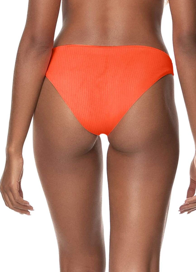 Maaji Papaya Orange Flirt Thin Side Bikini Bottom Swim