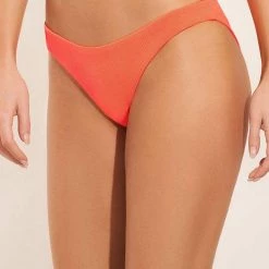 Maaji Orange Poppy Flirt Thin Side Bikini Bottom Swim