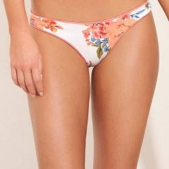 Maaji Coral Peony Flirt Thin Side Bikini Bottom Swim