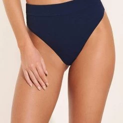 Swim Maaji Indigo Blue Suzy Q High Rise/High Leg Bikini Bottom