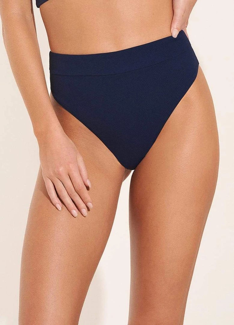 Swim Maaji Indigo Blue Suzy Q High Rise/High Leg Bikini Bottom