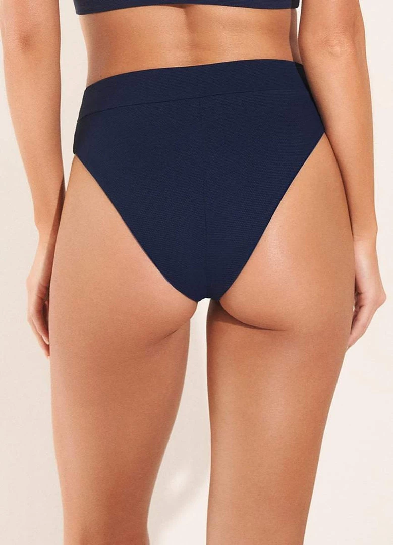 Swim Maaji Indigo Blue Suzy Q High Rise/High Leg Bikini Bottom