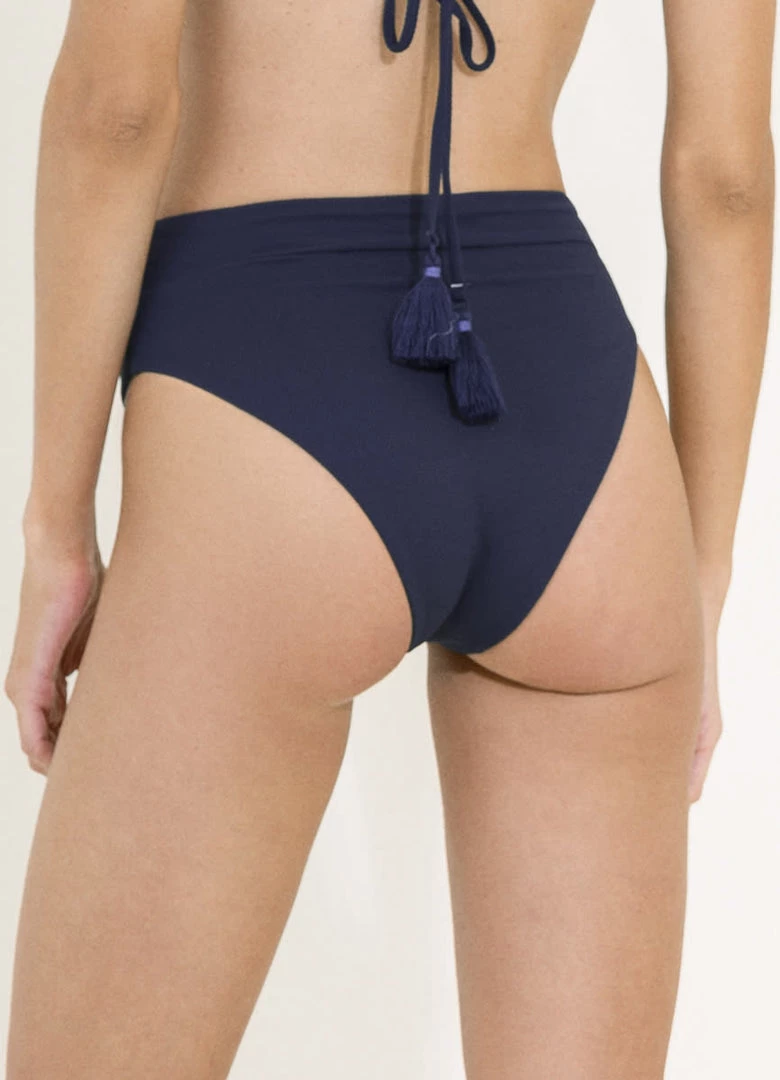 Maaji Blue Spruce Suzy Q High Rise/High Leg Bikini Bottom Swim