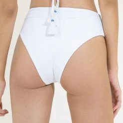 Maaji Simply White Suzy Q High Rise/High Leg Bikini Bottom