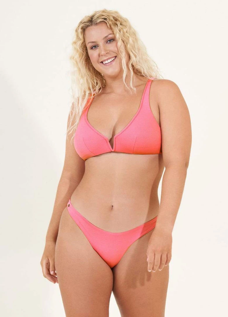 Maaji Lipstick Rose Flirt Thin Side Bikini Bottom