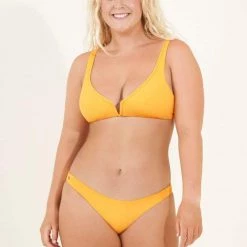 Swim Maaji Sunflower Victory V Wire Bralette Bikini Top