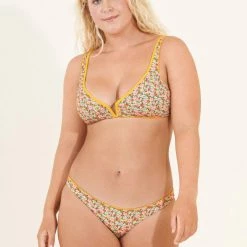 Swim Maaji Sunflower Victory V Wire Bralette Bikini Top