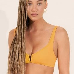 Swim Maaji Sunflower Victory V Wire Bralette Bikini Top