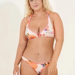 Maaji Coral Peony Victory V Wire Bralette Bikini Top