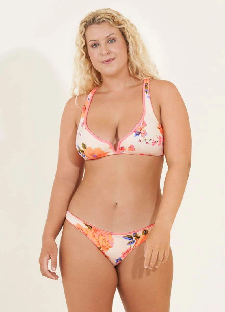 Maaji Coral Peony Victory V Wire Bralette Bikini Top