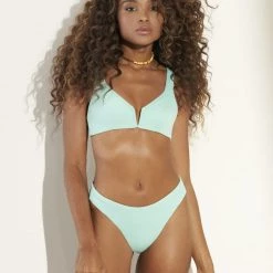 Maaji Sea Glass Victory V Wire Bralette Bikini Top Swim