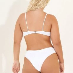 Maaji Simply White Victory V Wire Bralette Bikini Top