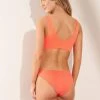 Maaji Orange Poppy Flirt Thin Side Bikini Bottom Swim