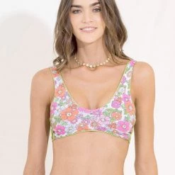 Maaji Herbal Green Glee Sporty Bralette Bikini Top