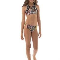 Maaji Roman Stripe Basket Girls Bikini Set