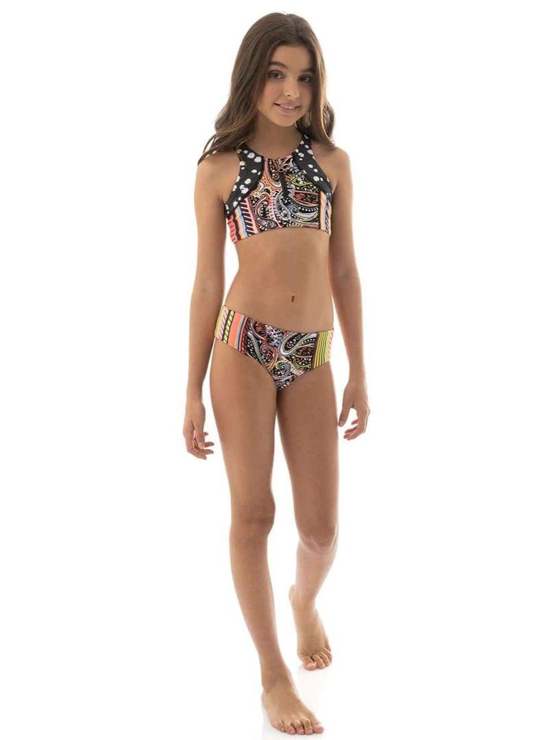 Maaji Roman Stripe Basket Girls Bikini Set