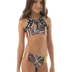 Maaji Roman Stripe Basket Girls Bikini Set