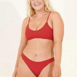Swim Maaji Red Camellia Sublimity Classic Bikini Bottom